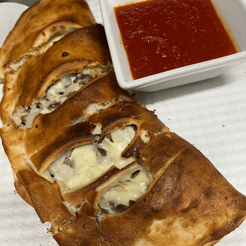 Baked Steak Stromboli