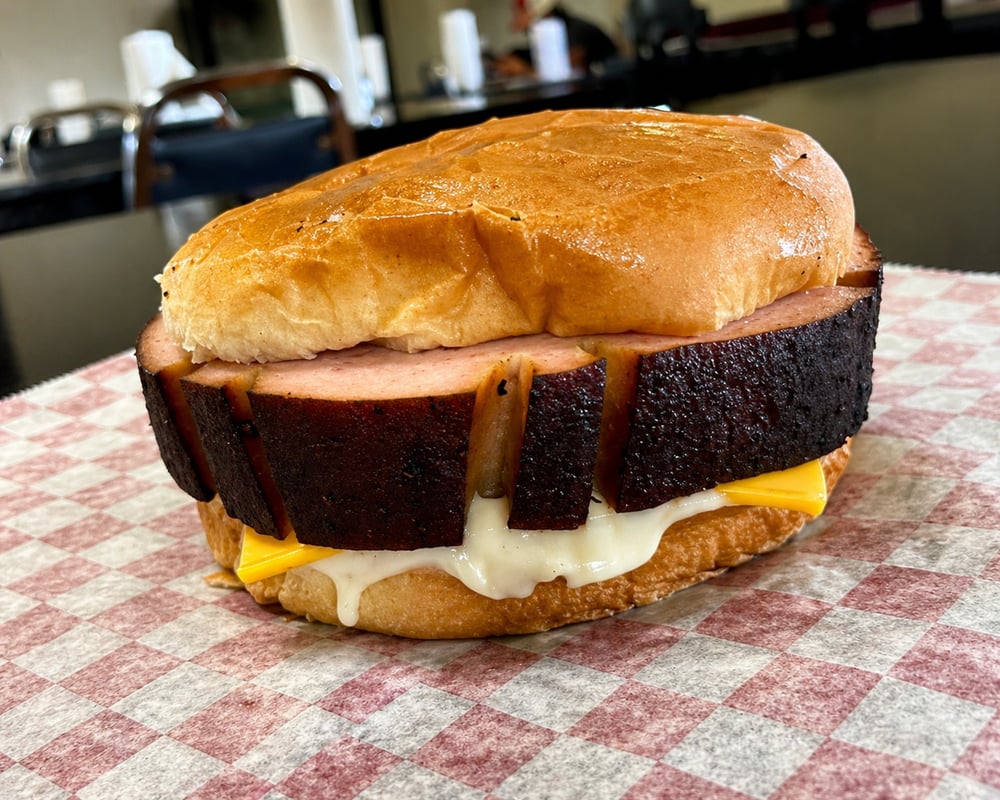 “Buster Burger” Bologna Sandwich