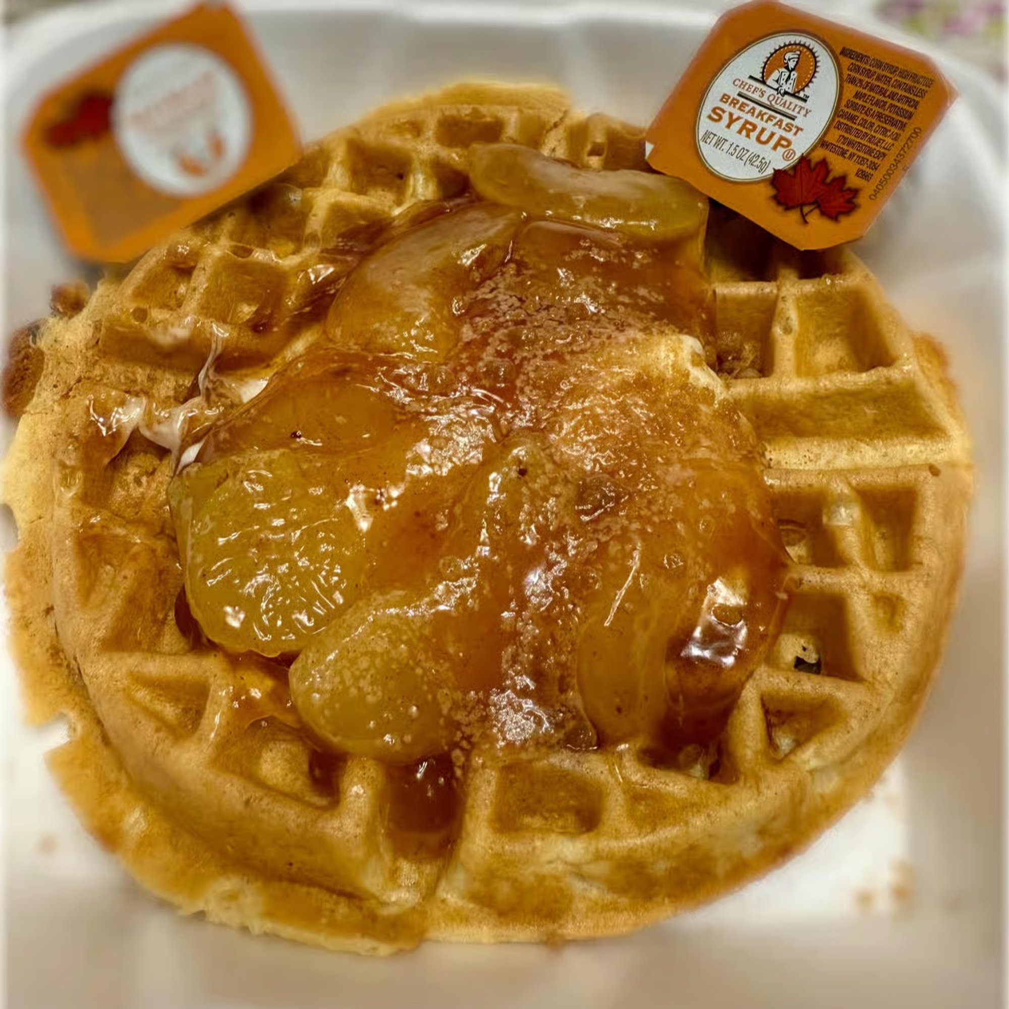 Fruit Cobbler Waffle