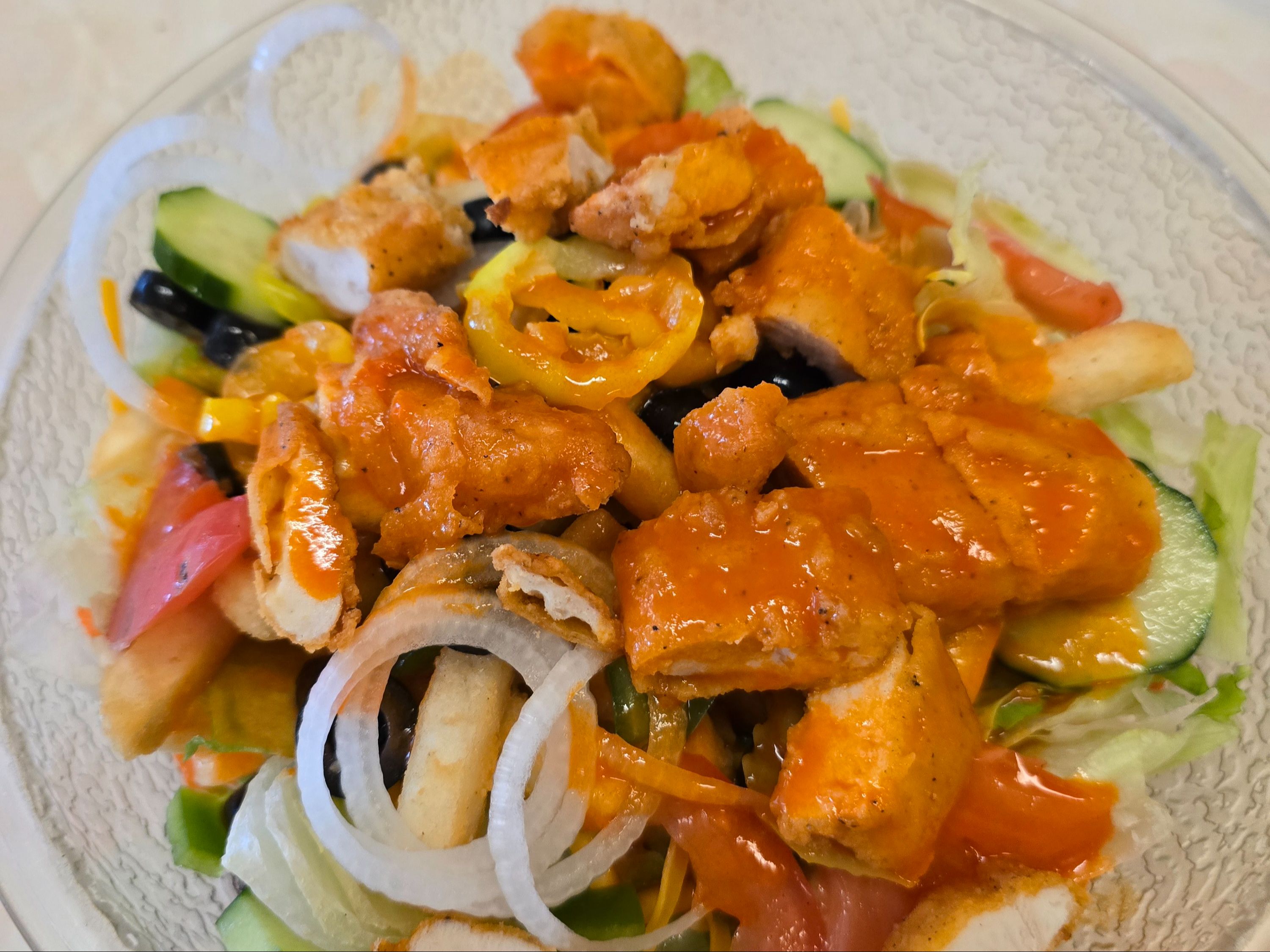 Crispy Buffalo Chicken Salad