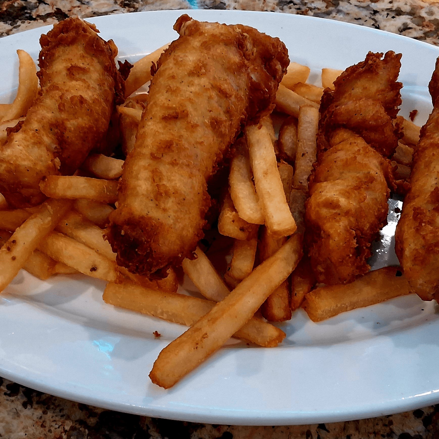 Homemade Beer Battered Fish & Chips