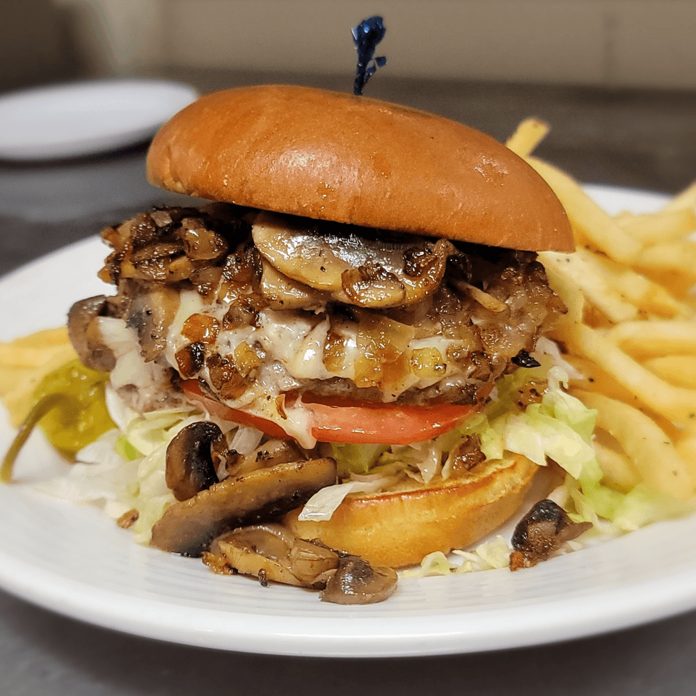Mushroom Swiss Burger