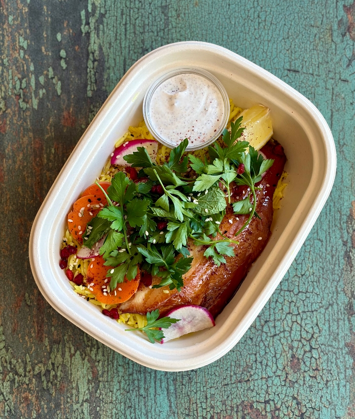 Smoked trout & Rice