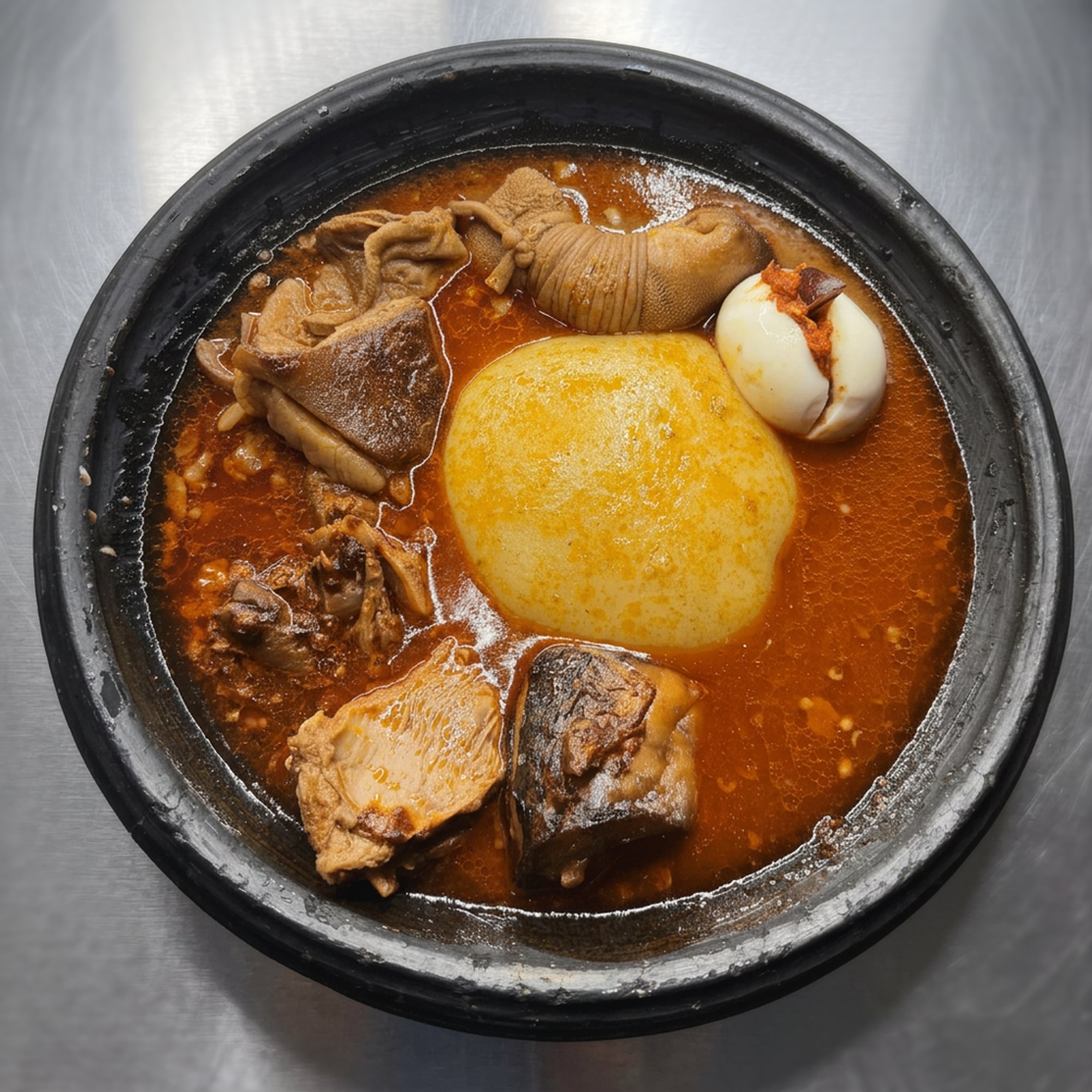 Fufu and Peanut Butter Soup