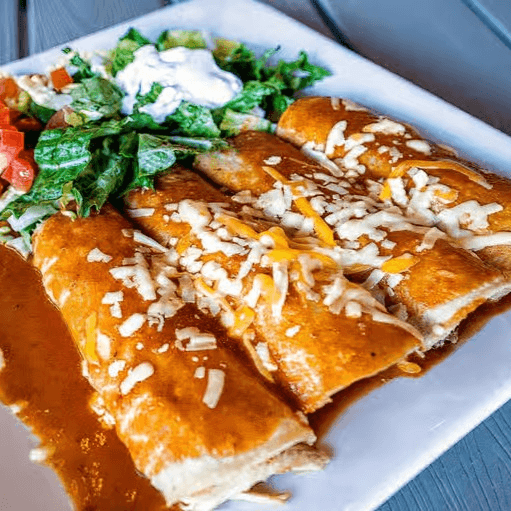 27. Enchiladas Rancheras Platter