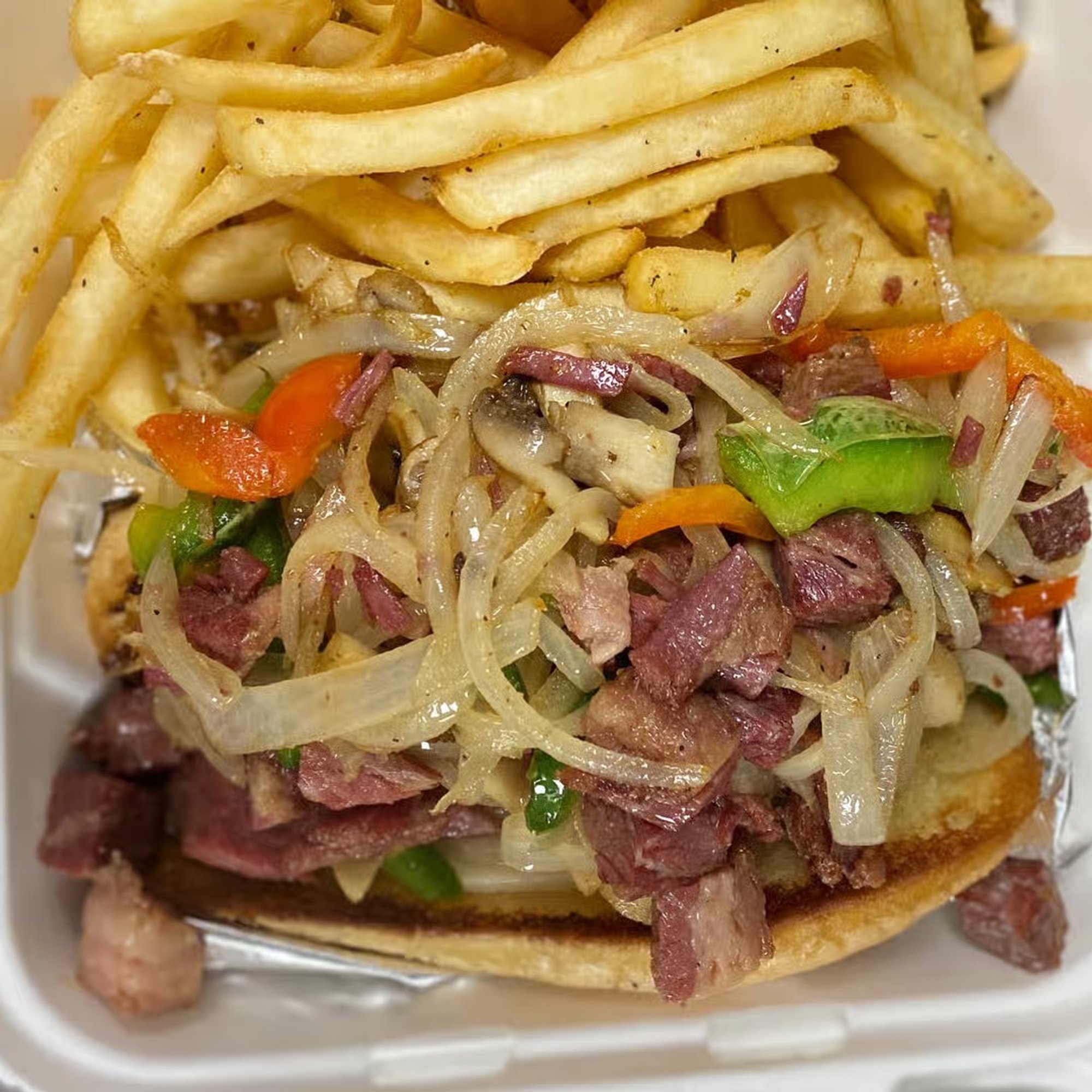 Corned Beef Philly Sandwich