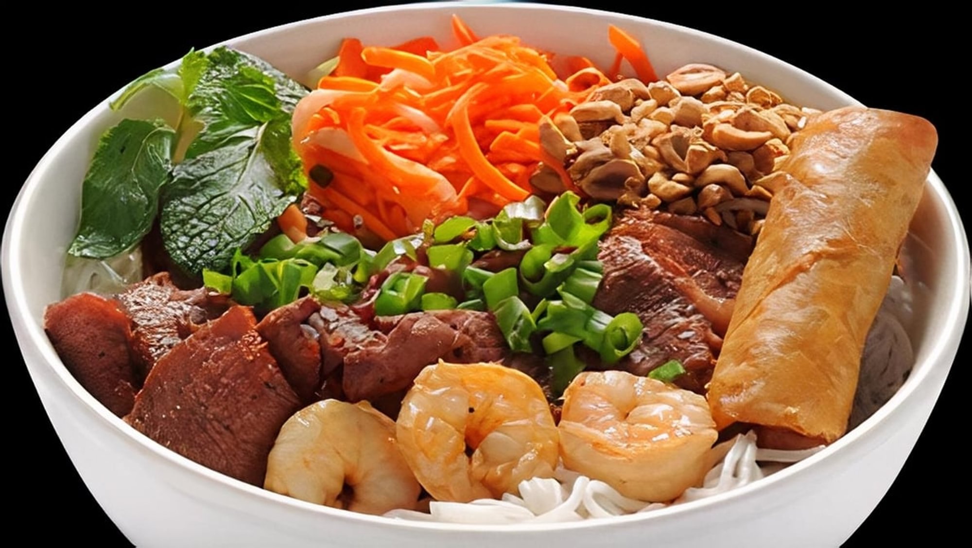 7. Shrimp, BBQ Pork, and Egg Roll with Vermicelli