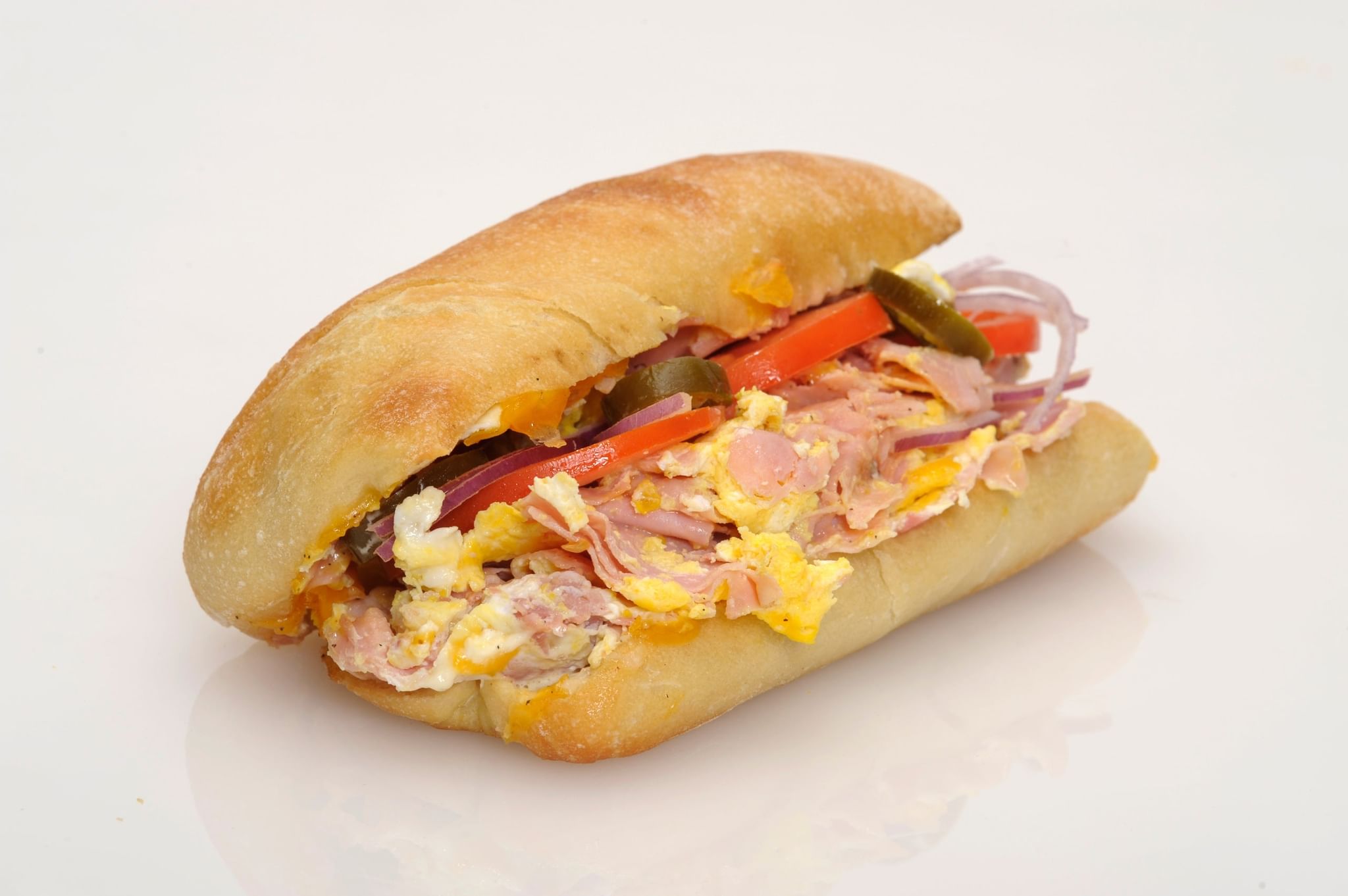 #1 Ham & Cheddar Breakfast Sandwich