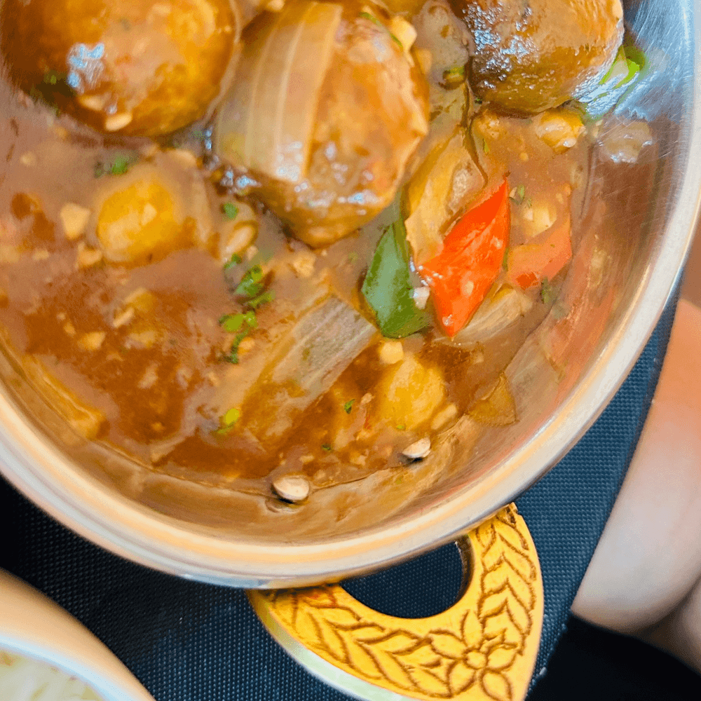 Manchurian gravy veg.