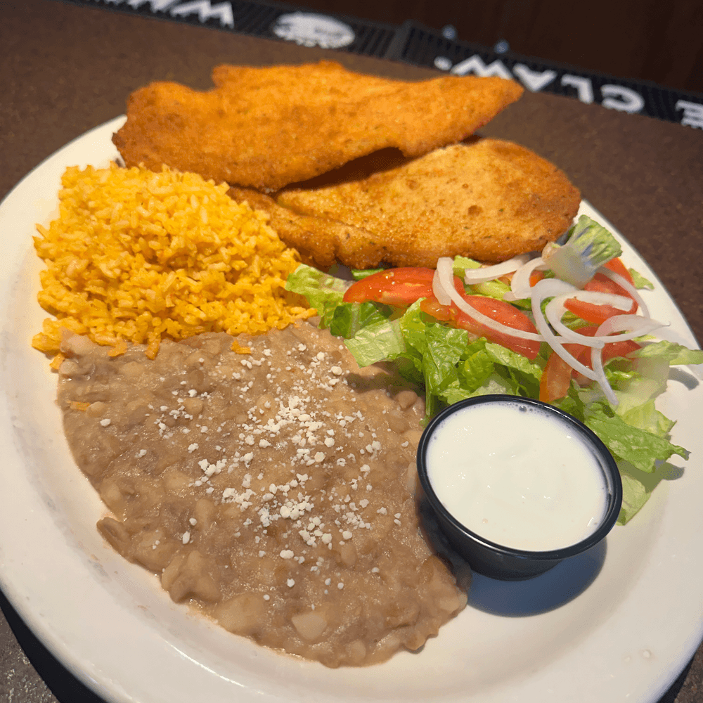 Pollo Milanesa Plate