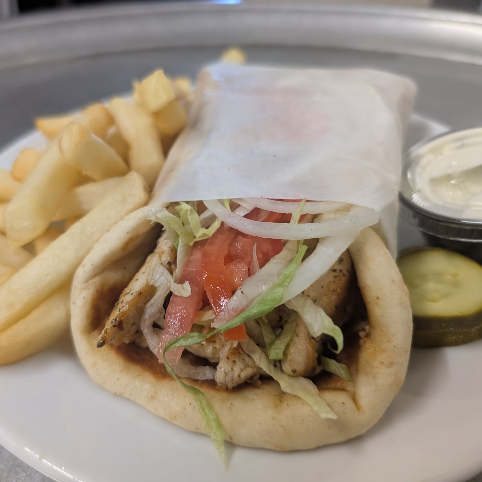 Chicken Souvlaki Sandwich