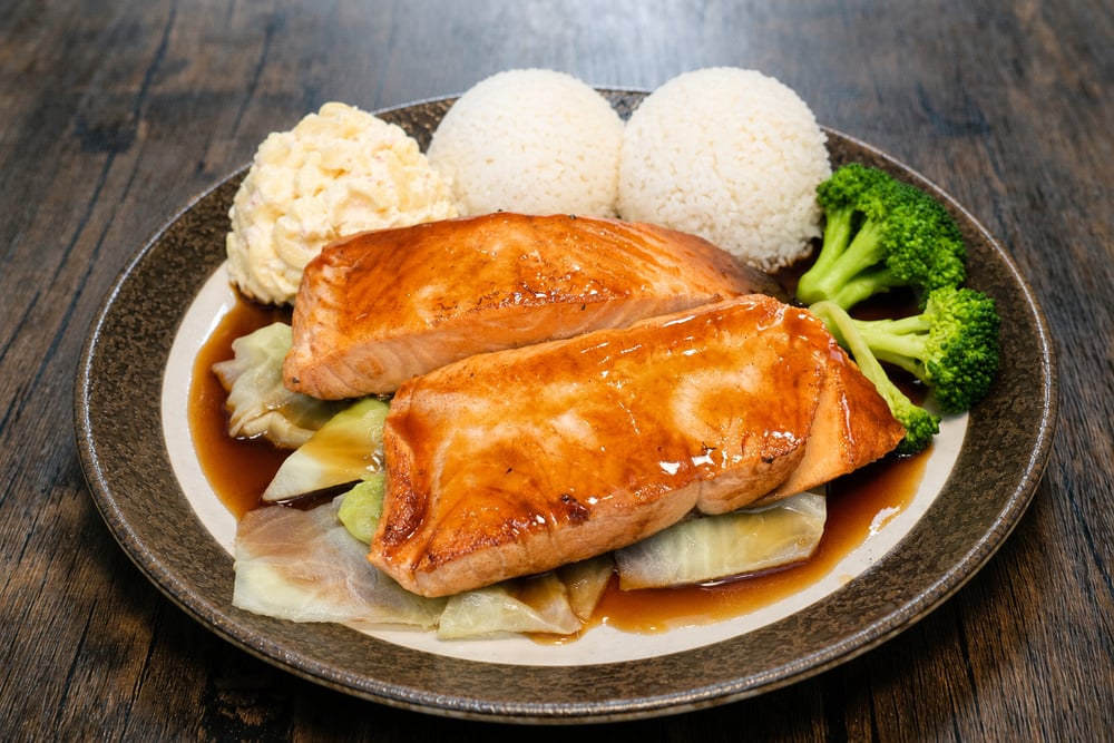 Aloha Salmon Platter (8oz)