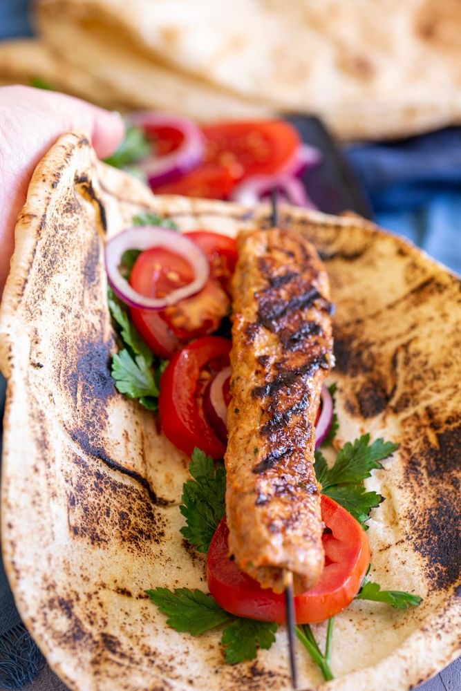 Chicken Adana Kebab Sandwich