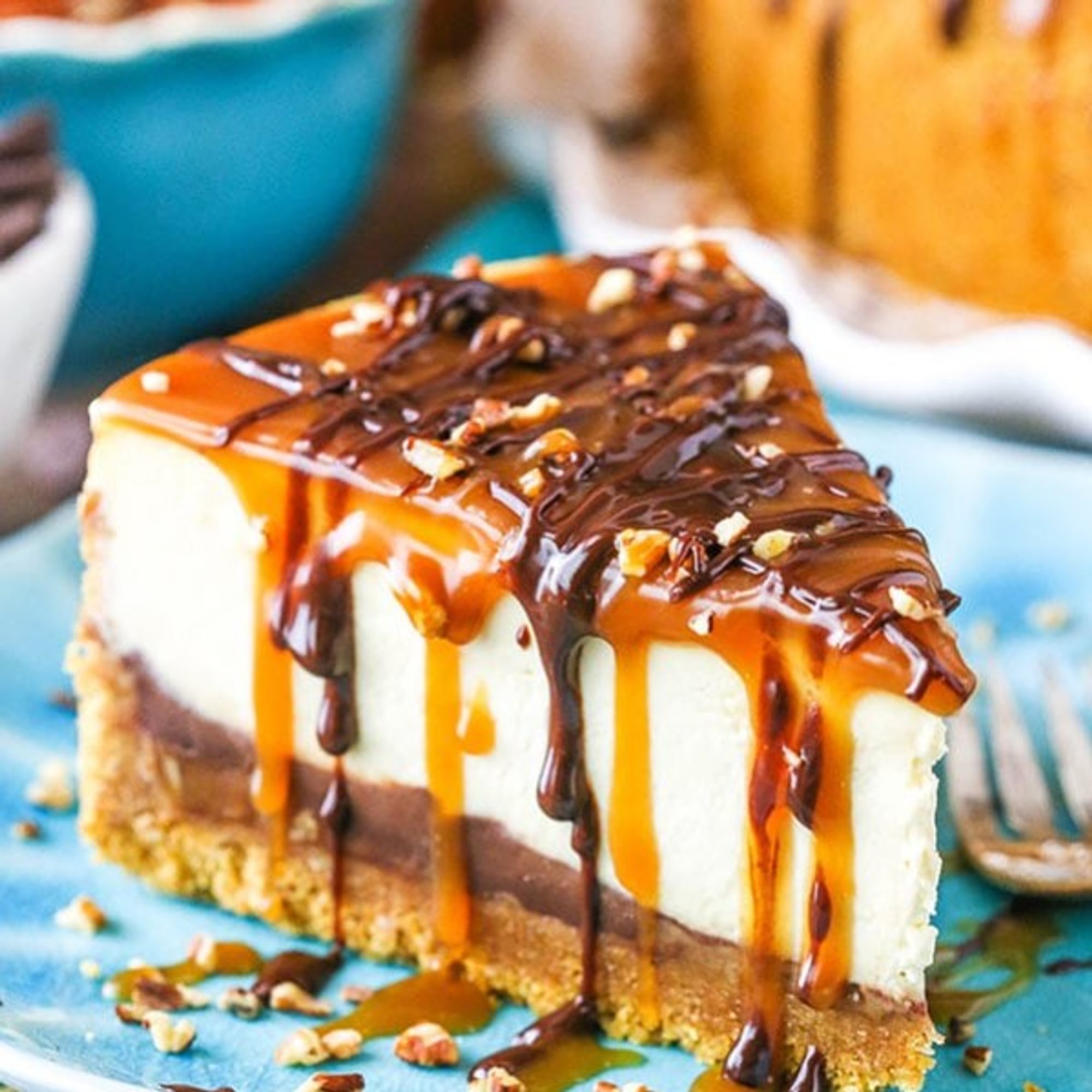 Turtle Cheese Cake 1pc