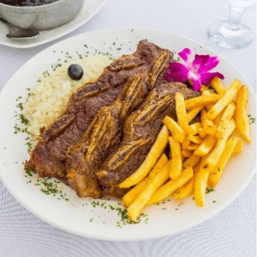 Whole BBQ Beef Ribs (Short Ribs) Rice & French Fries