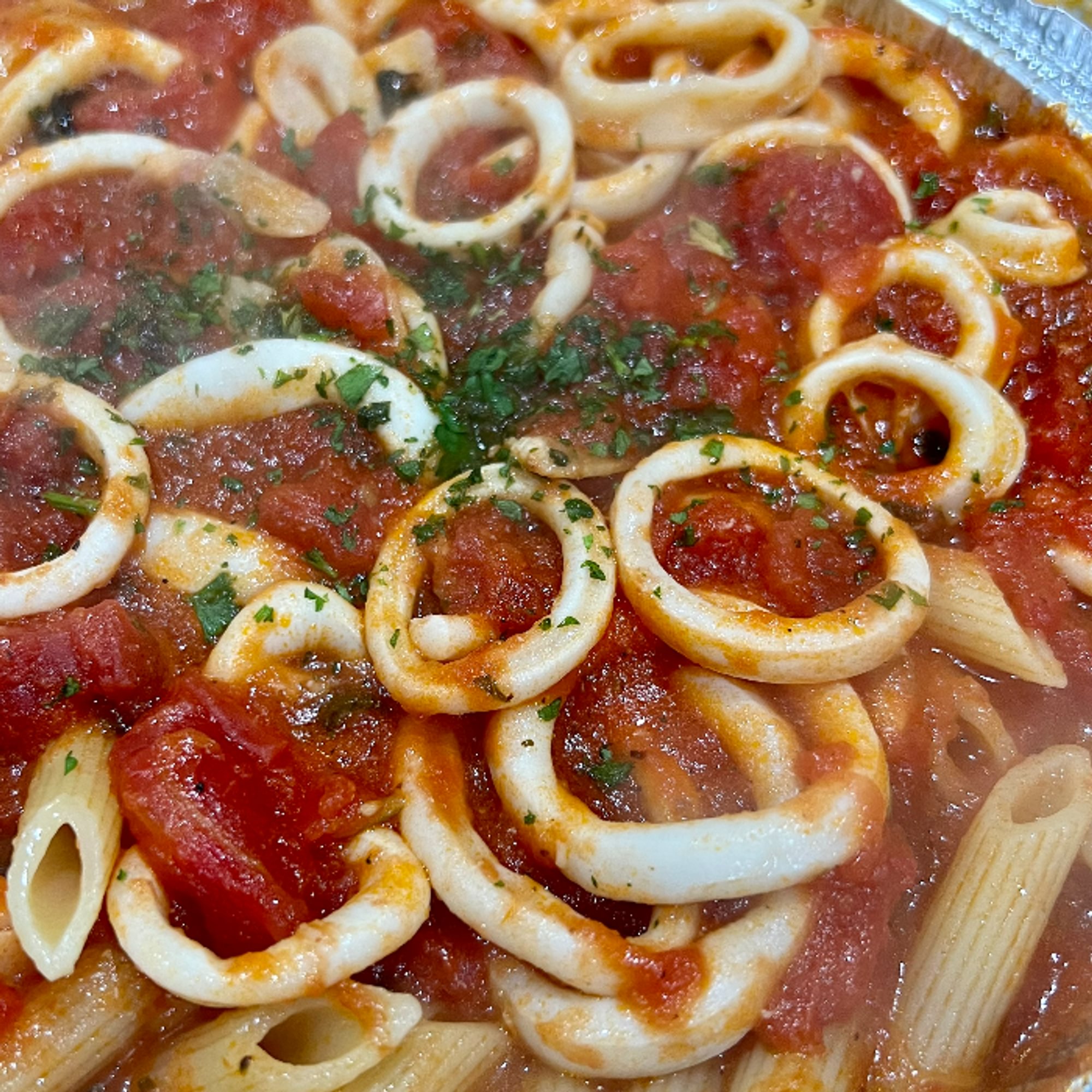 Scungilli Marinara Dinner