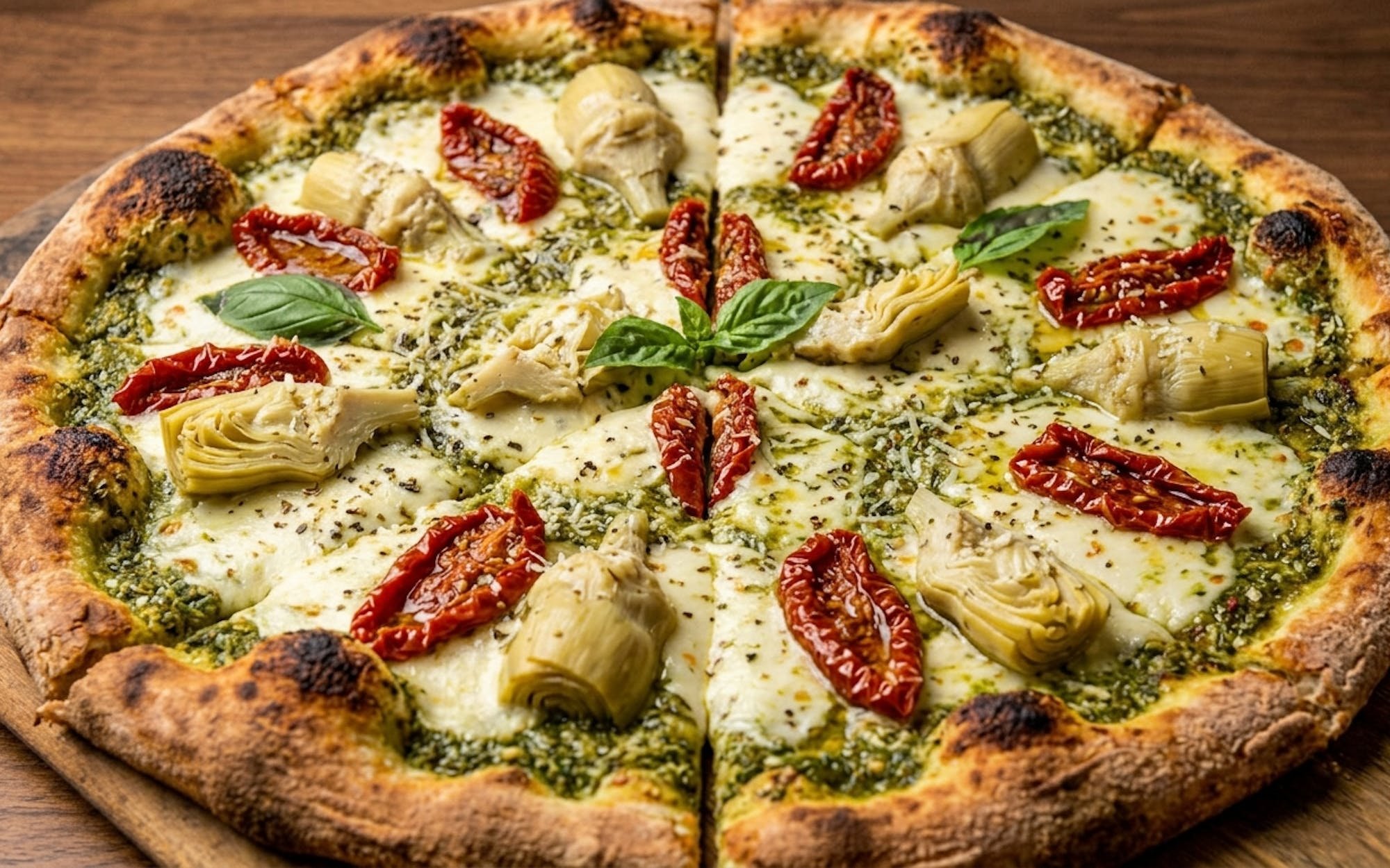 Artichoke Pesto Pizza