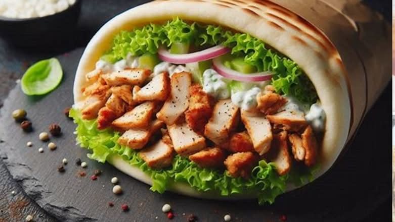 Chicken Gyro on a Pita