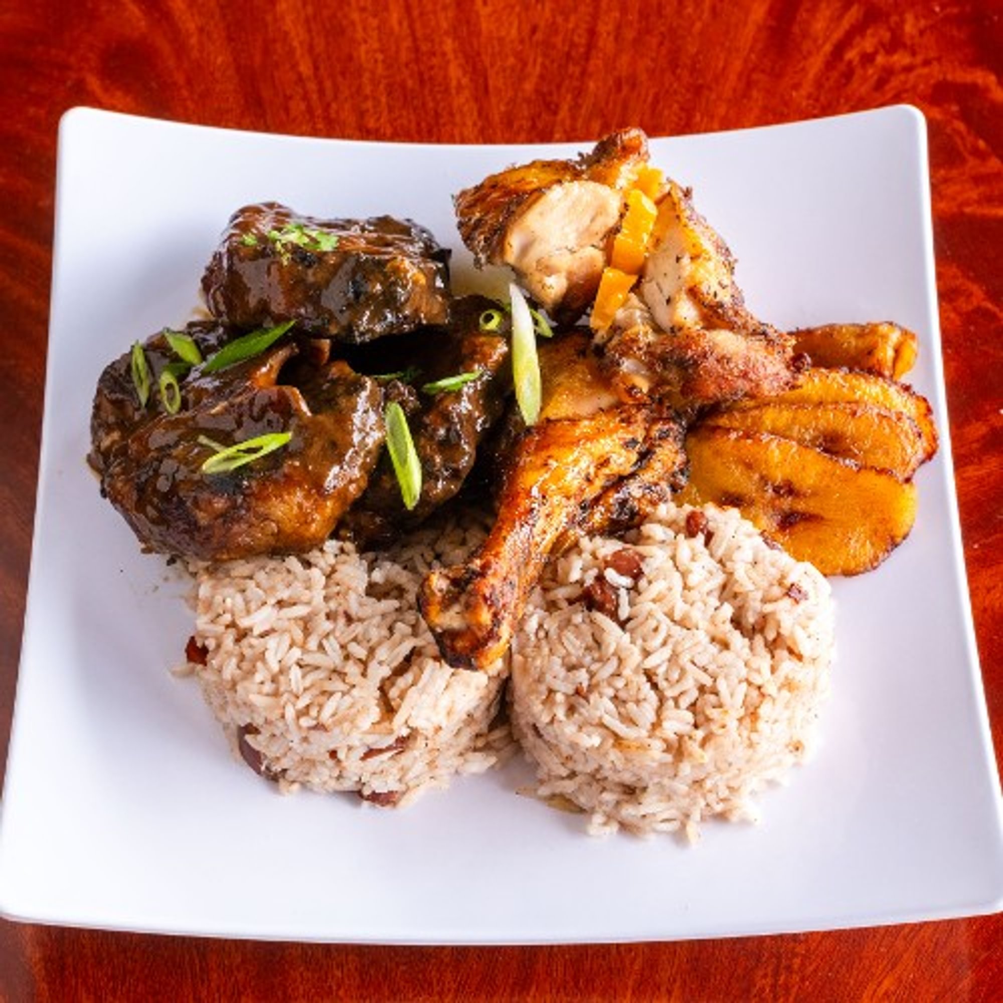 #2. Jerk Chicken & Oxtail Combo