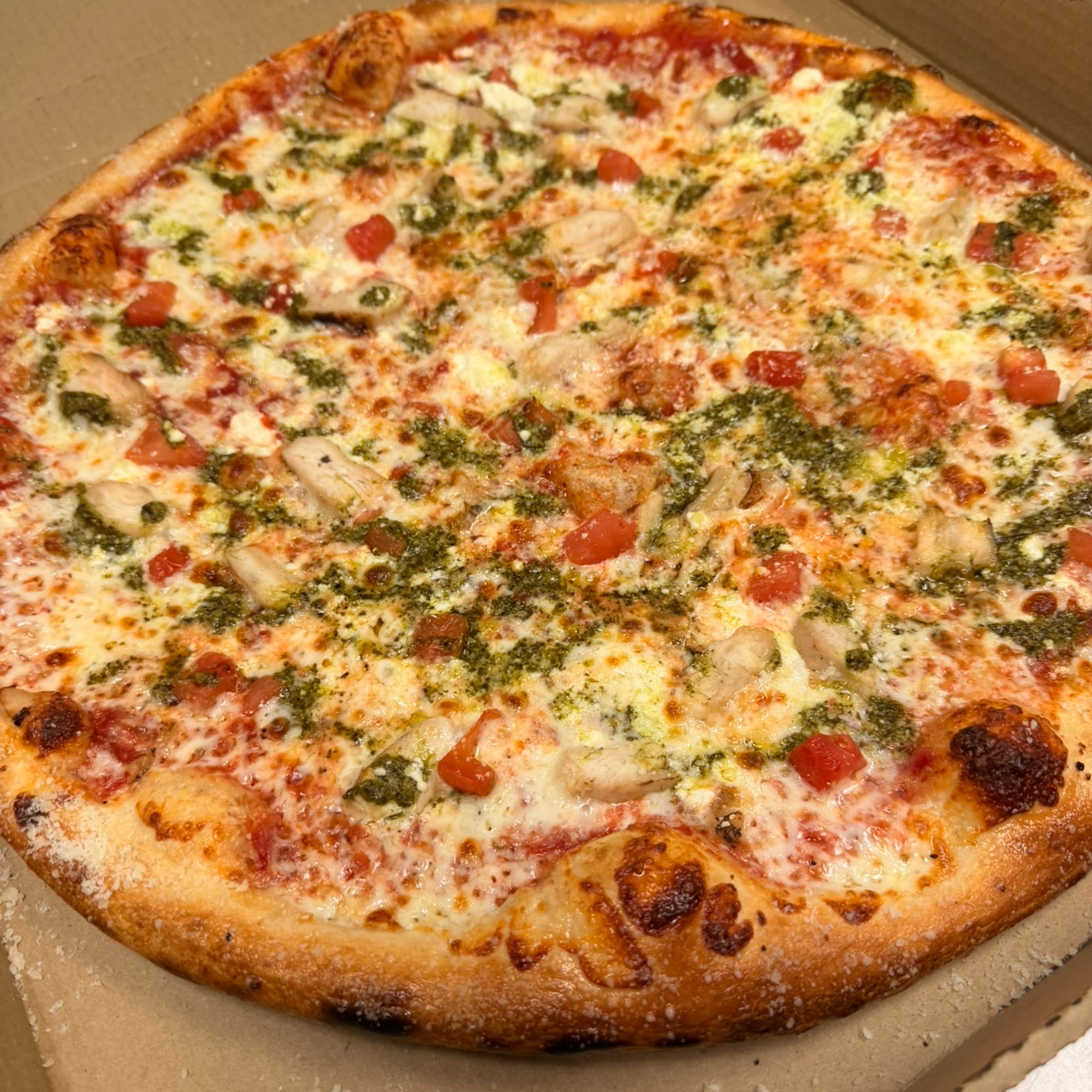 Pesto Chicken Pizza