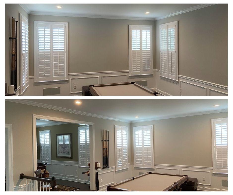 Is your room ready for an upgrade? Plantation Shutters might be just the right touch. Our expert team did some great work in this Port Murray, NJ game room, don't you think?  BudgetBlindsPhillipsburg  PlantationShutters  PortMurrayNJ  FreeConsultation  WIndowWednesday