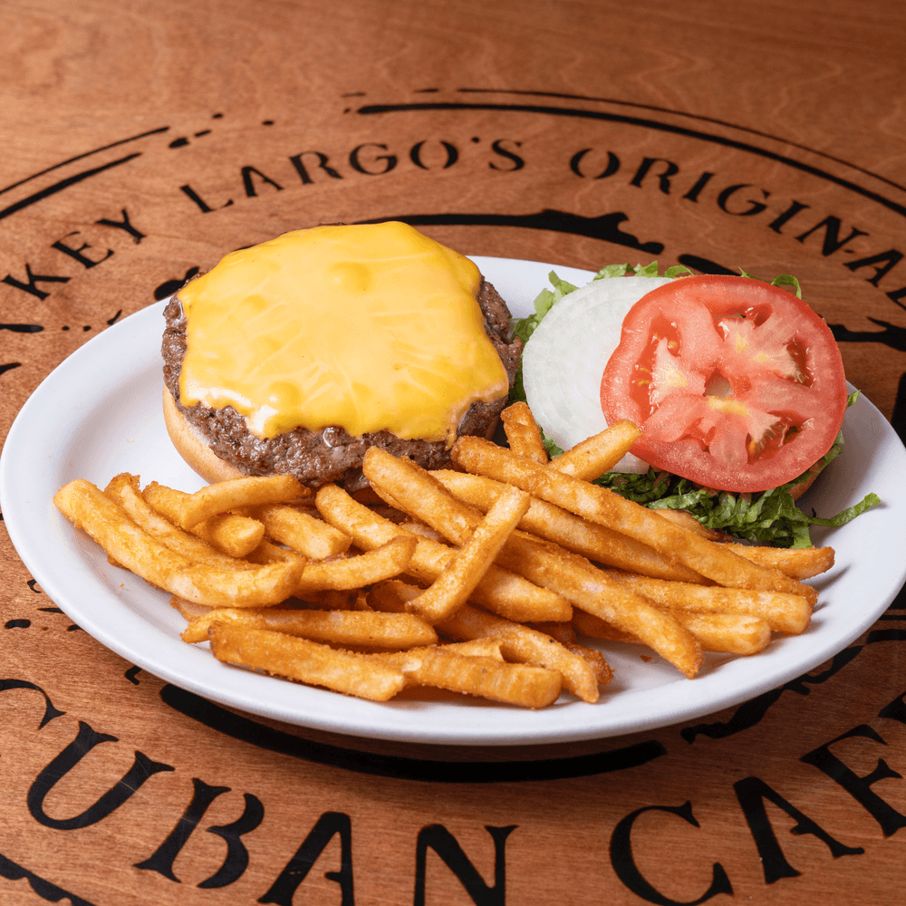 Hamburgesa c/ Queso y Papas*