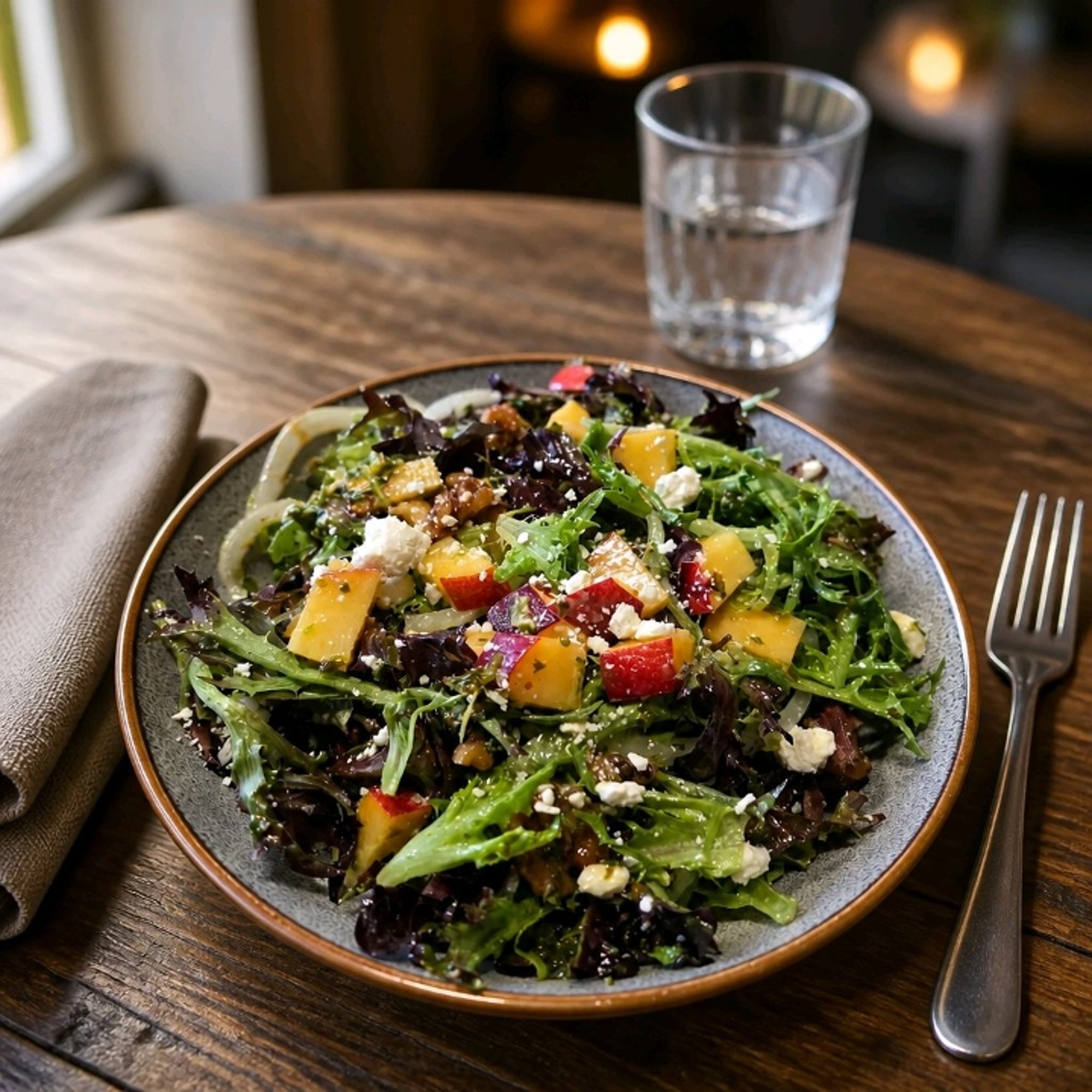 Peach and Feta Salad