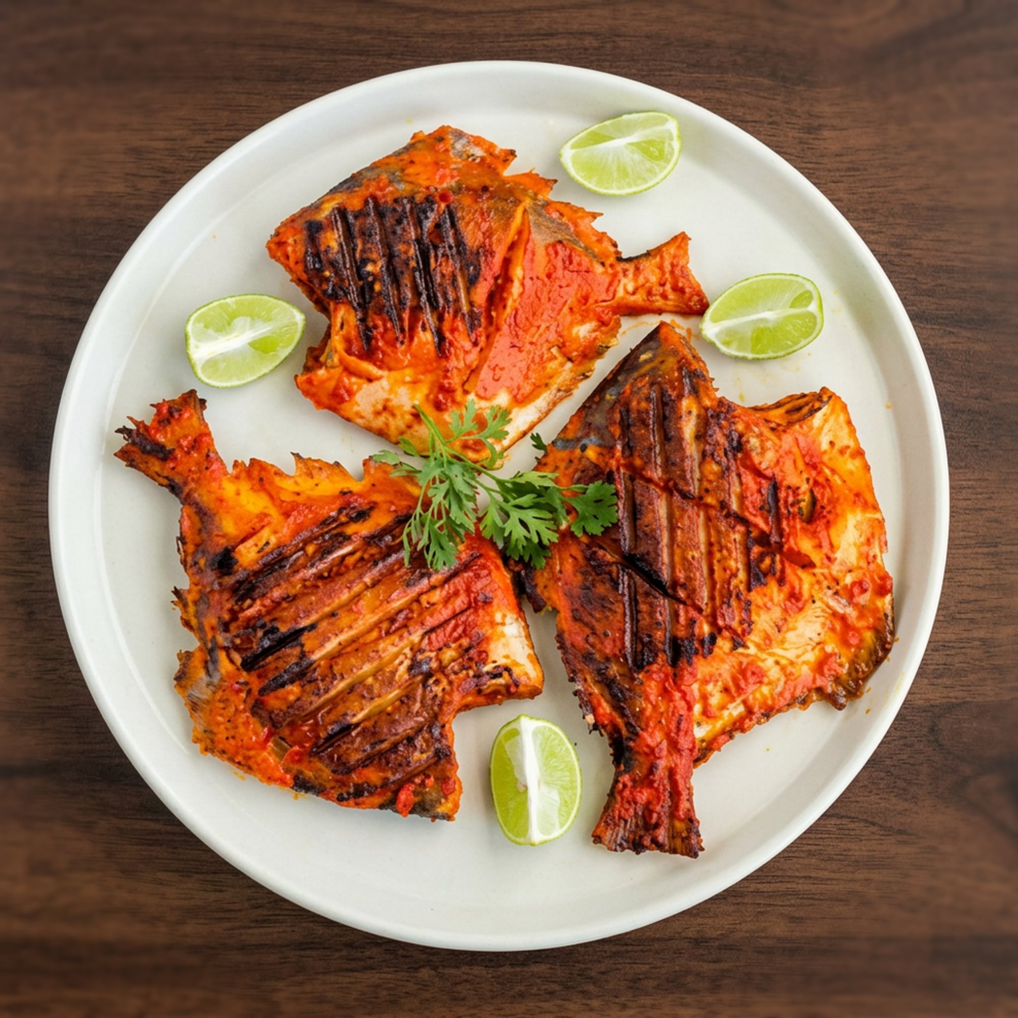 Pomfret Tandoori Fish (1 Whole Pc Bone In)