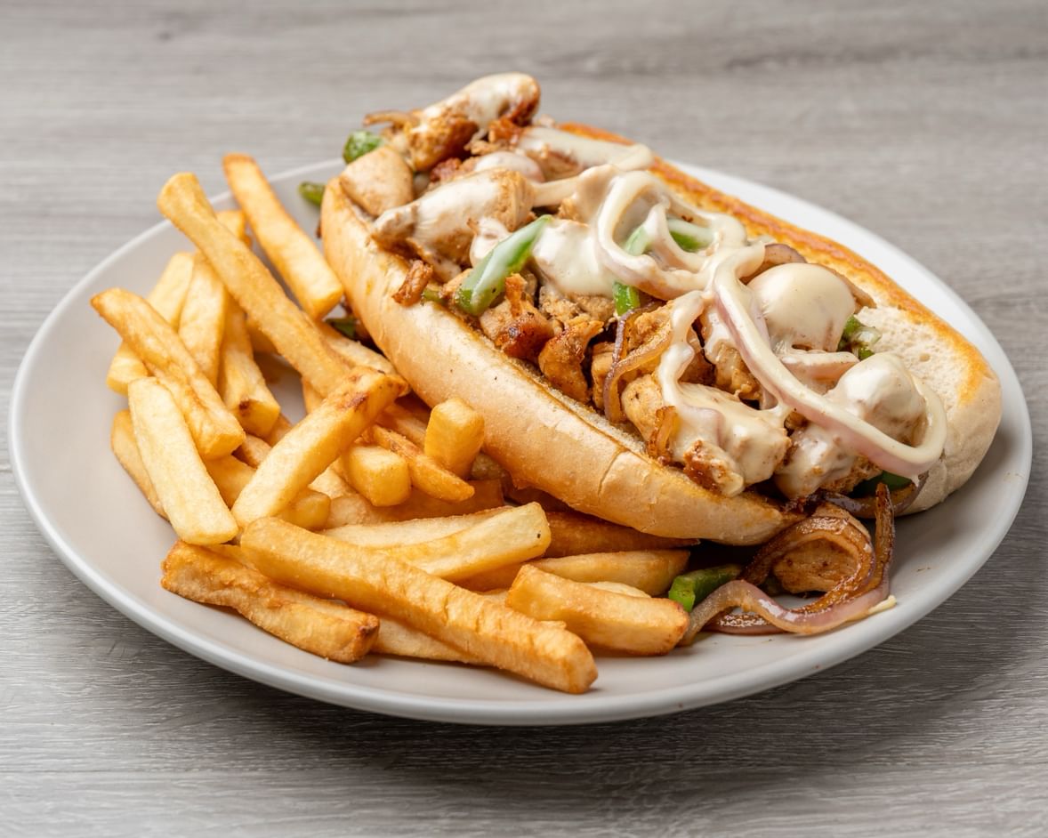 Chicken Philly Cheese Sandwich
