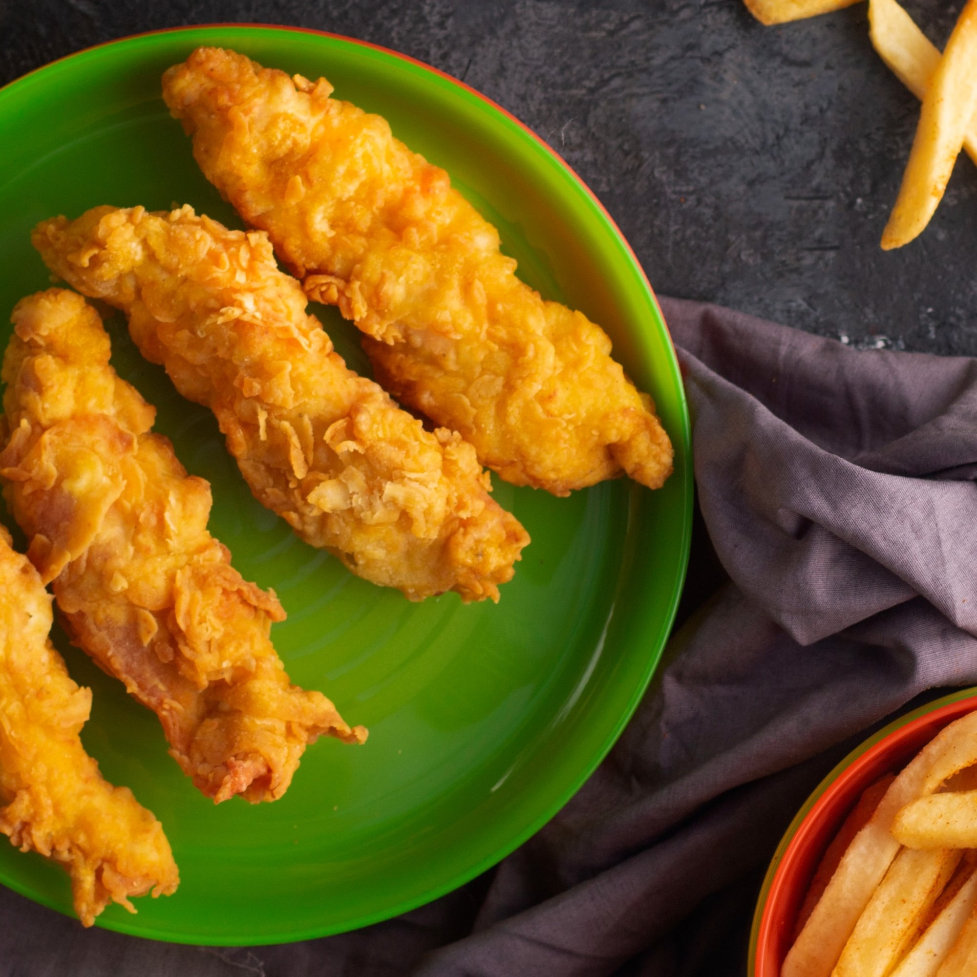 Kids Four Chicken Fingers with Fries