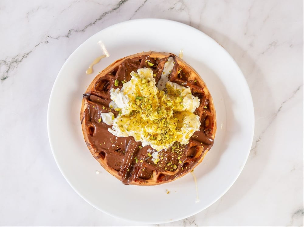 Belgian Waffle Cream / وافل بلجيكي مع كريمة
