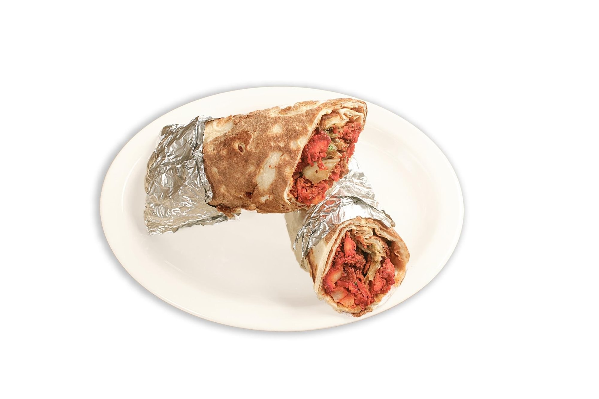 Chicken 65 Naan Roll