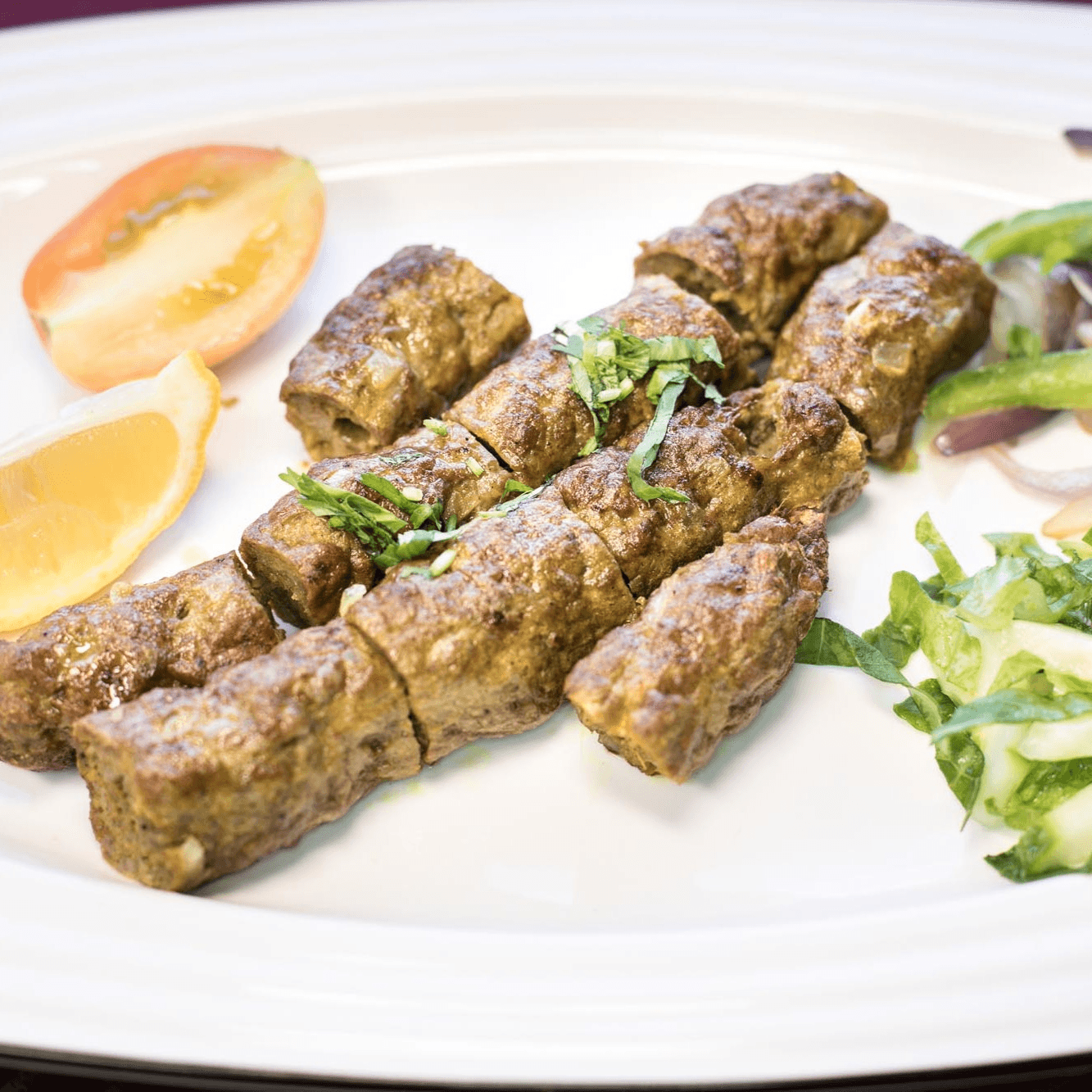 Char-Grilled Lamb Seekh