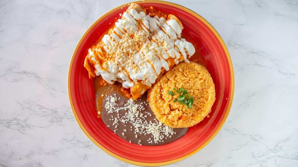 Pollo enchiladas