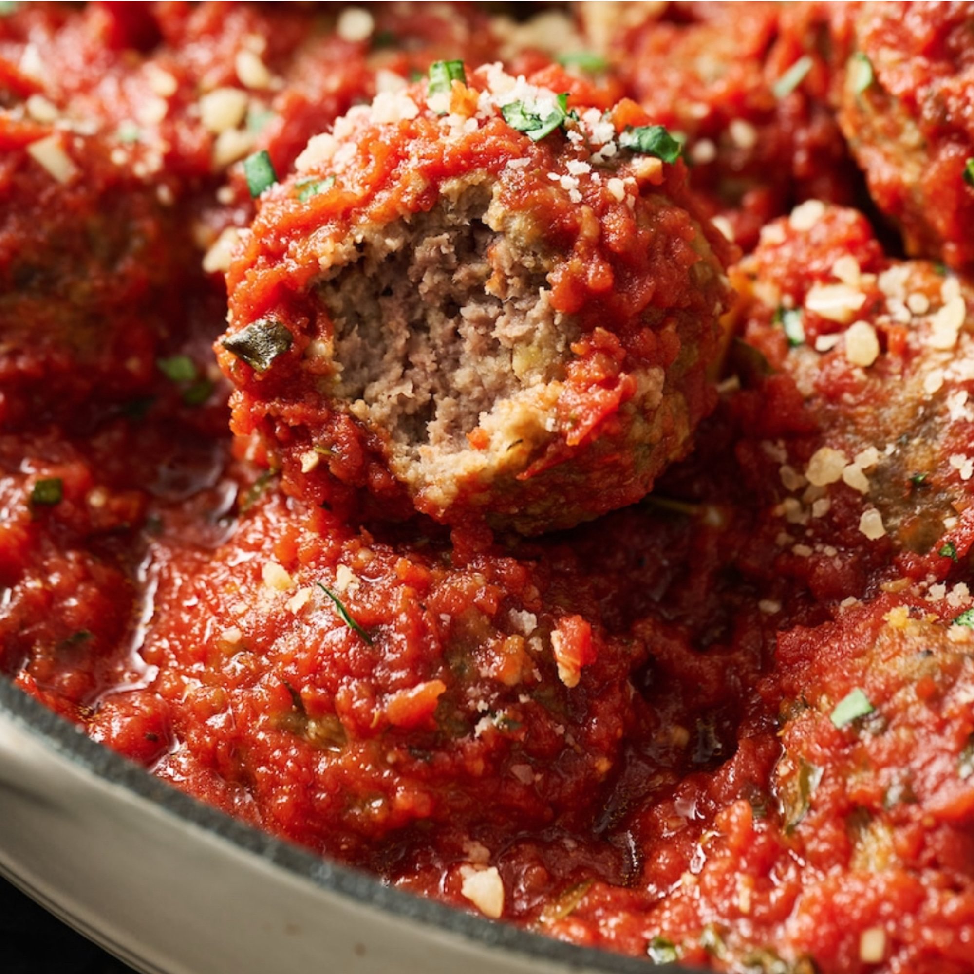Spicy Meatballs with Marinara
