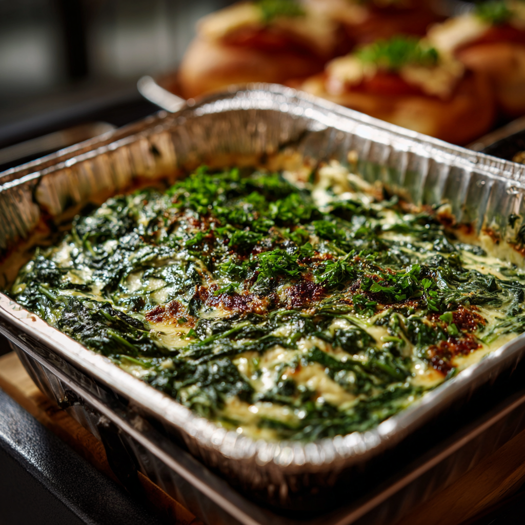 Creamed Spinach Tray