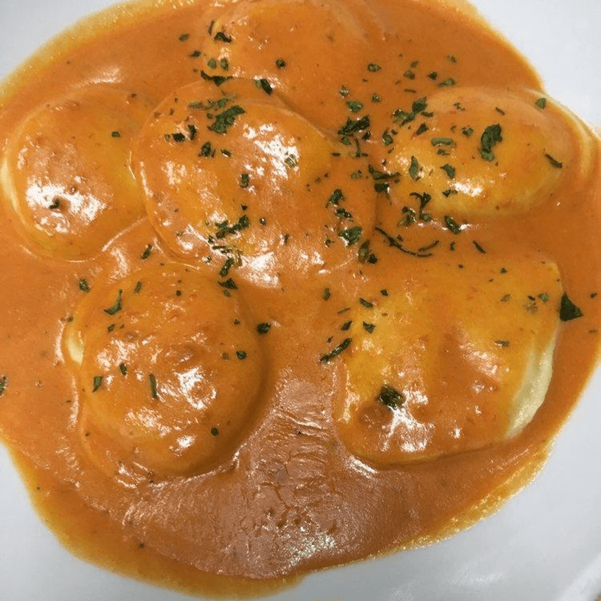 Lobster Ravioli with Pink Sauce
