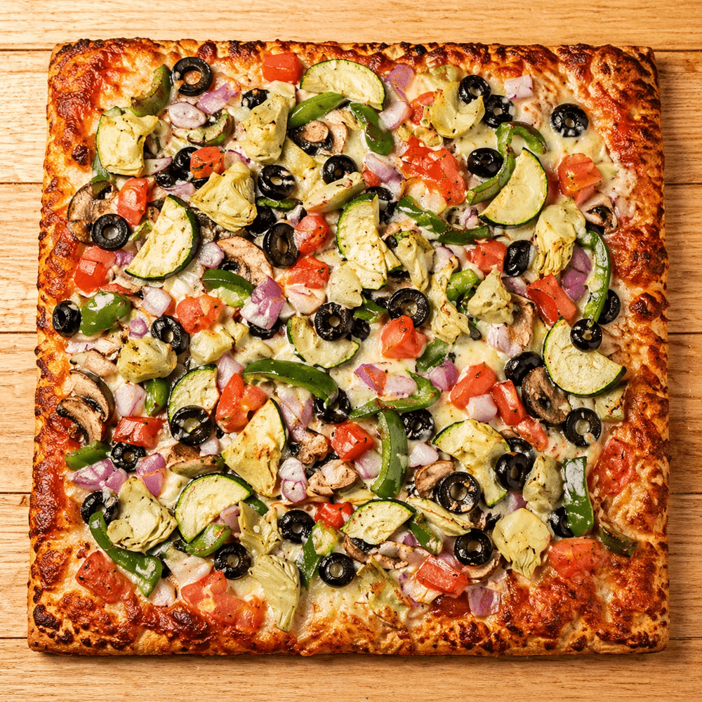 Veggie Deluxe Square Pie Pizza