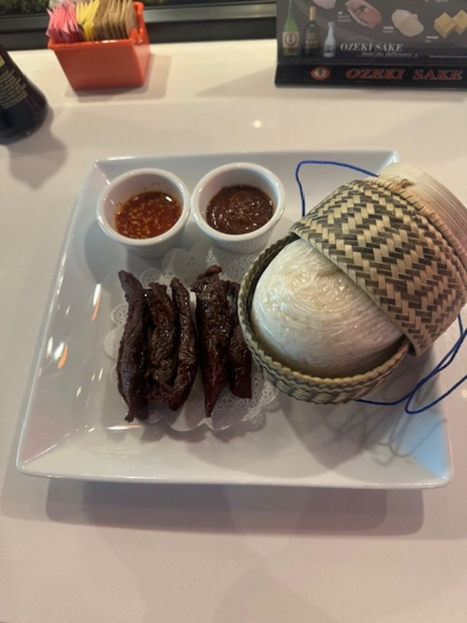 Beef Jerky / Sticky Rice