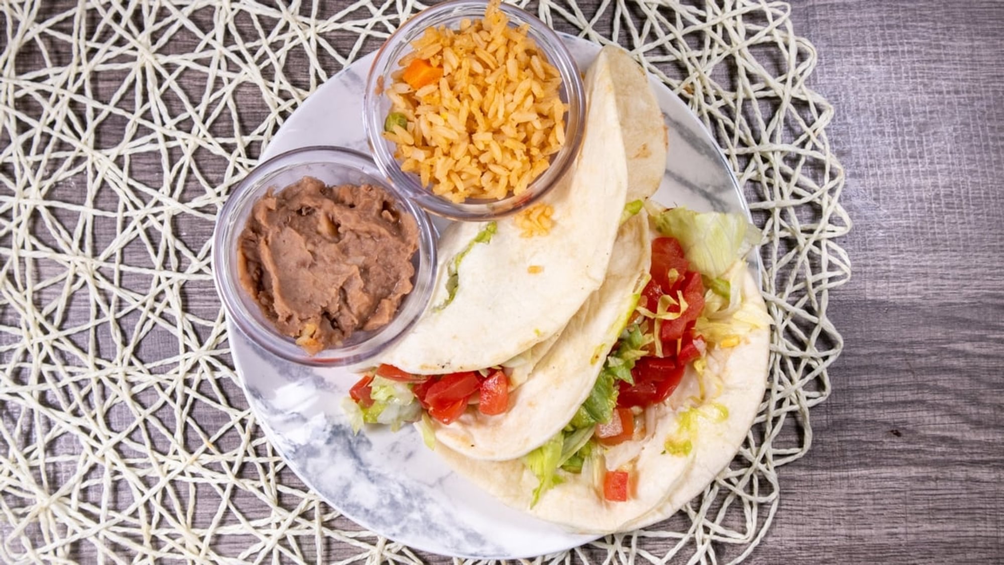Vegetarian Taco Plate