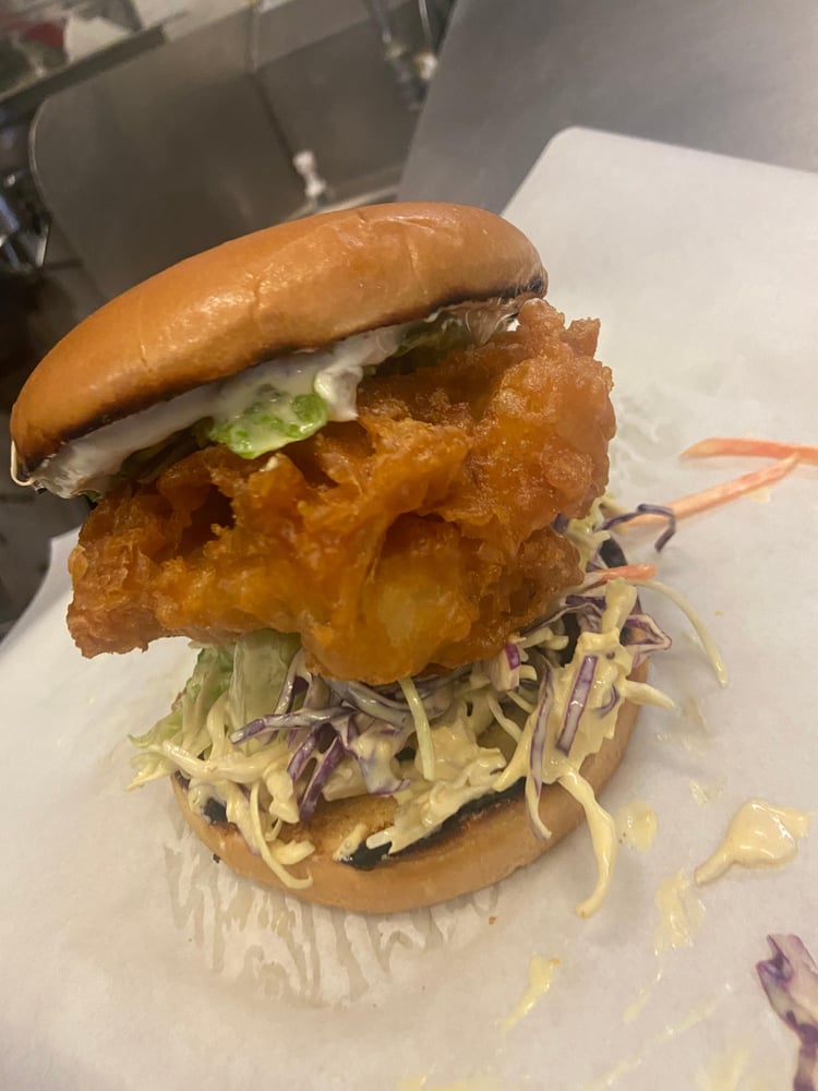 Beer Battered Fish Sandwich: SM Tartar