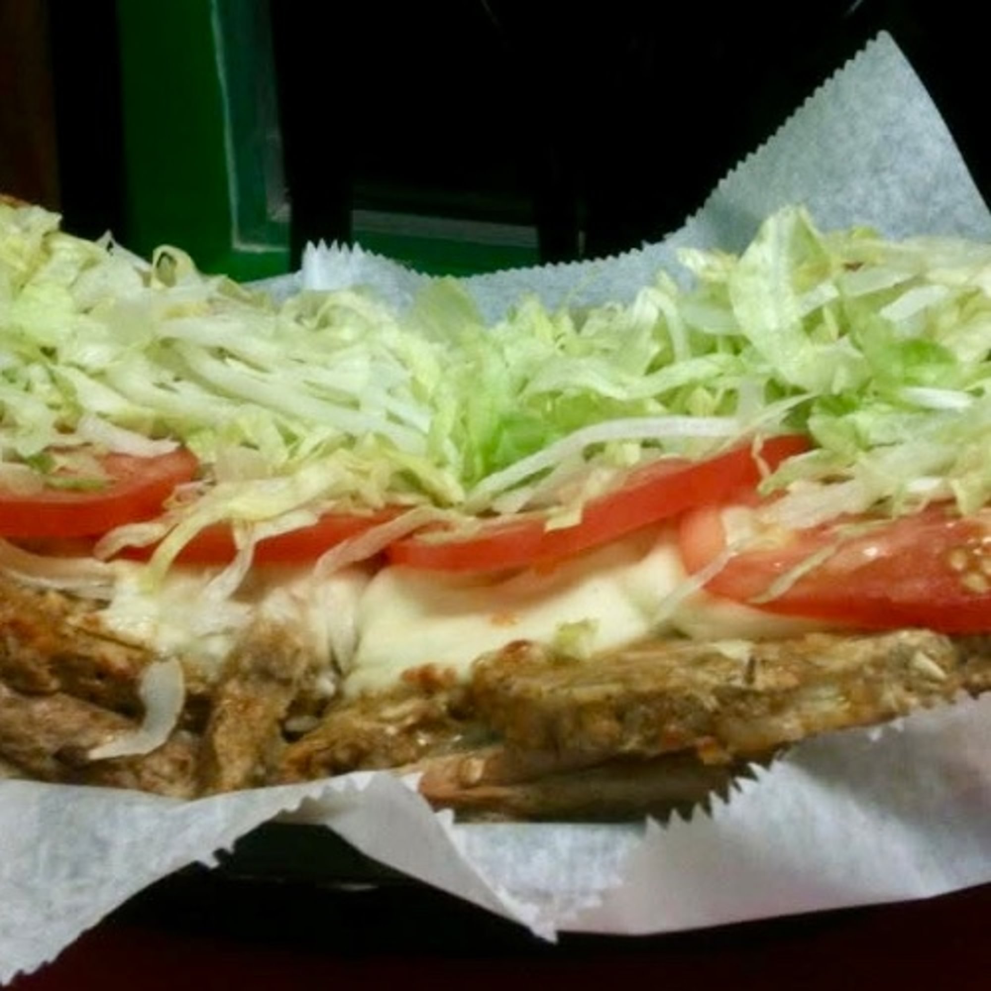 #32 Half Garden Burger Sub.