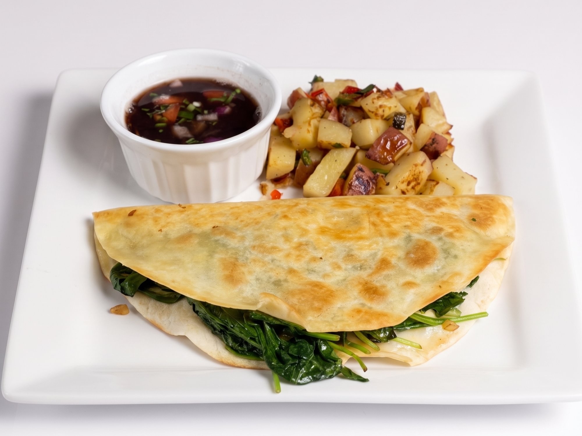 138. Spinach Quesadilla