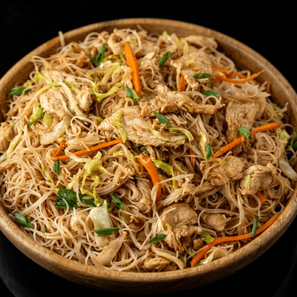 Chow Mei Fun (Stir-Fried Thin Rice Noodles)