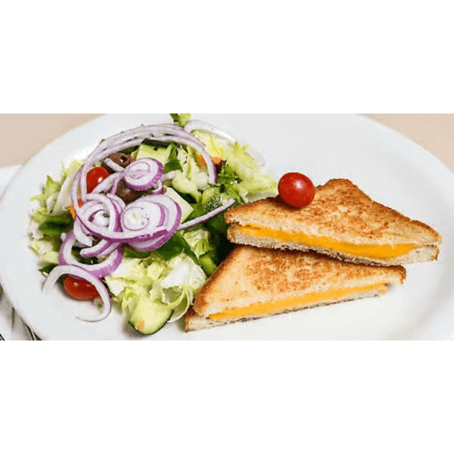 Grilled American cheese sandwich
