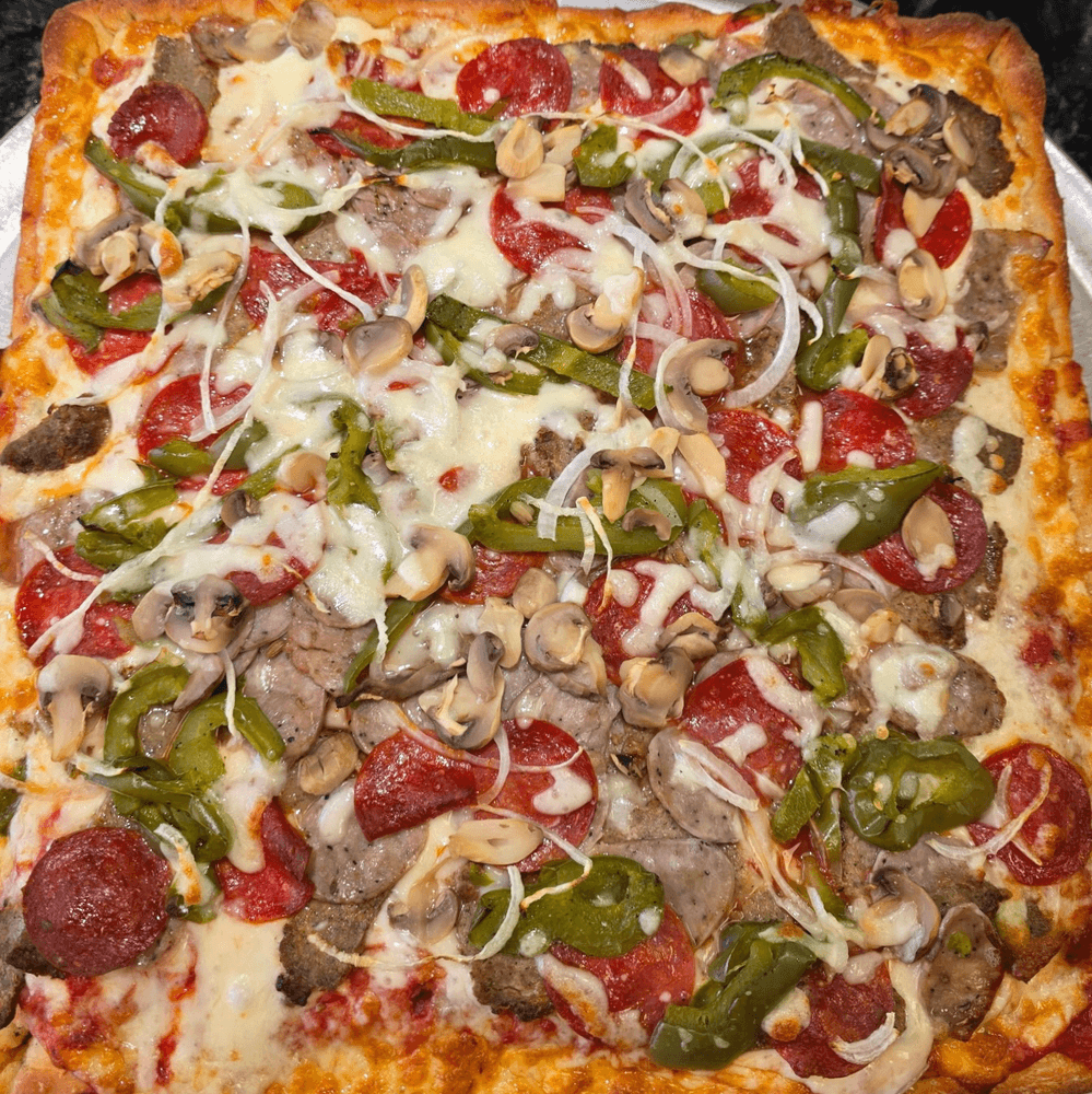 Sicilian Everything Pizza