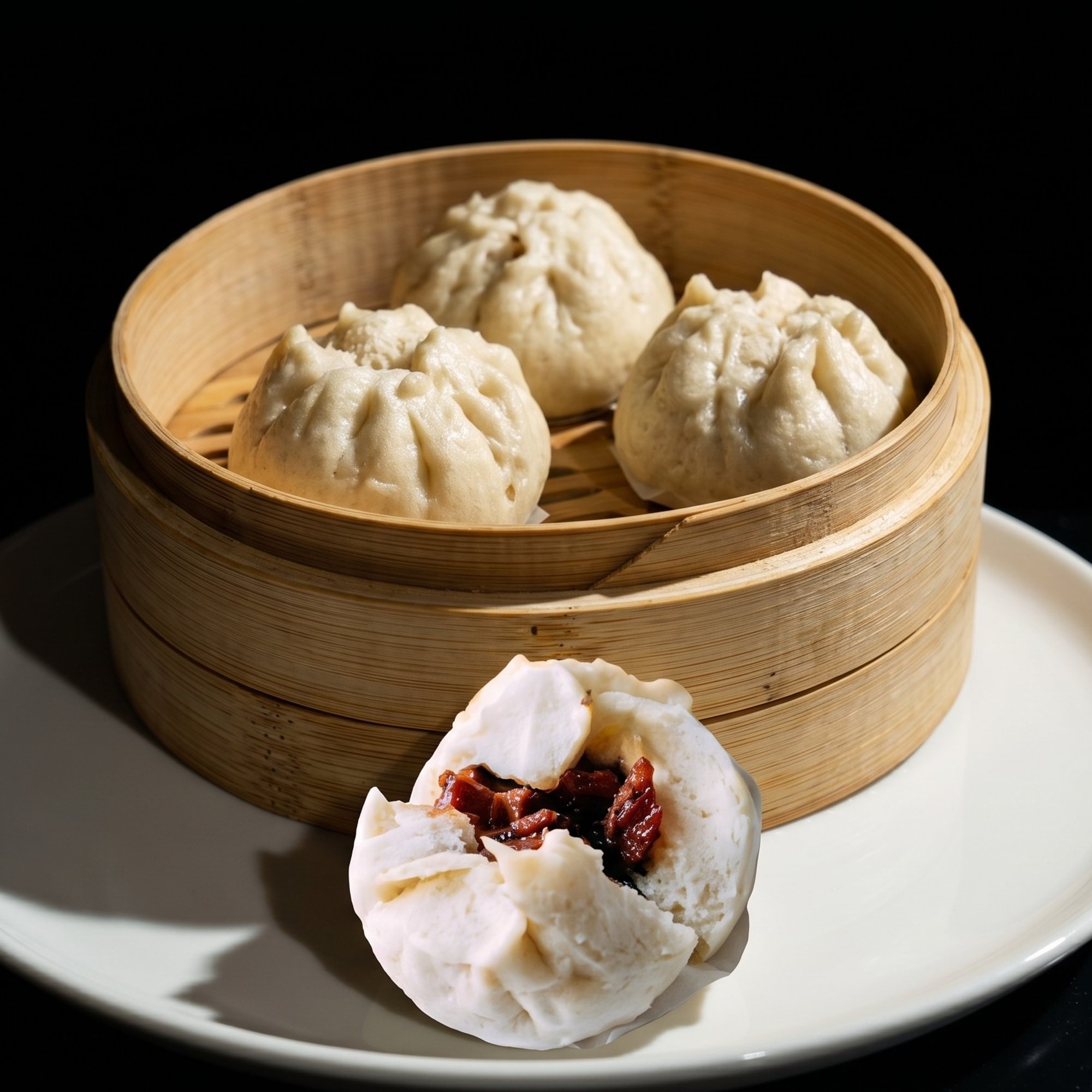 Steamed BBQ Pork Buns (3)