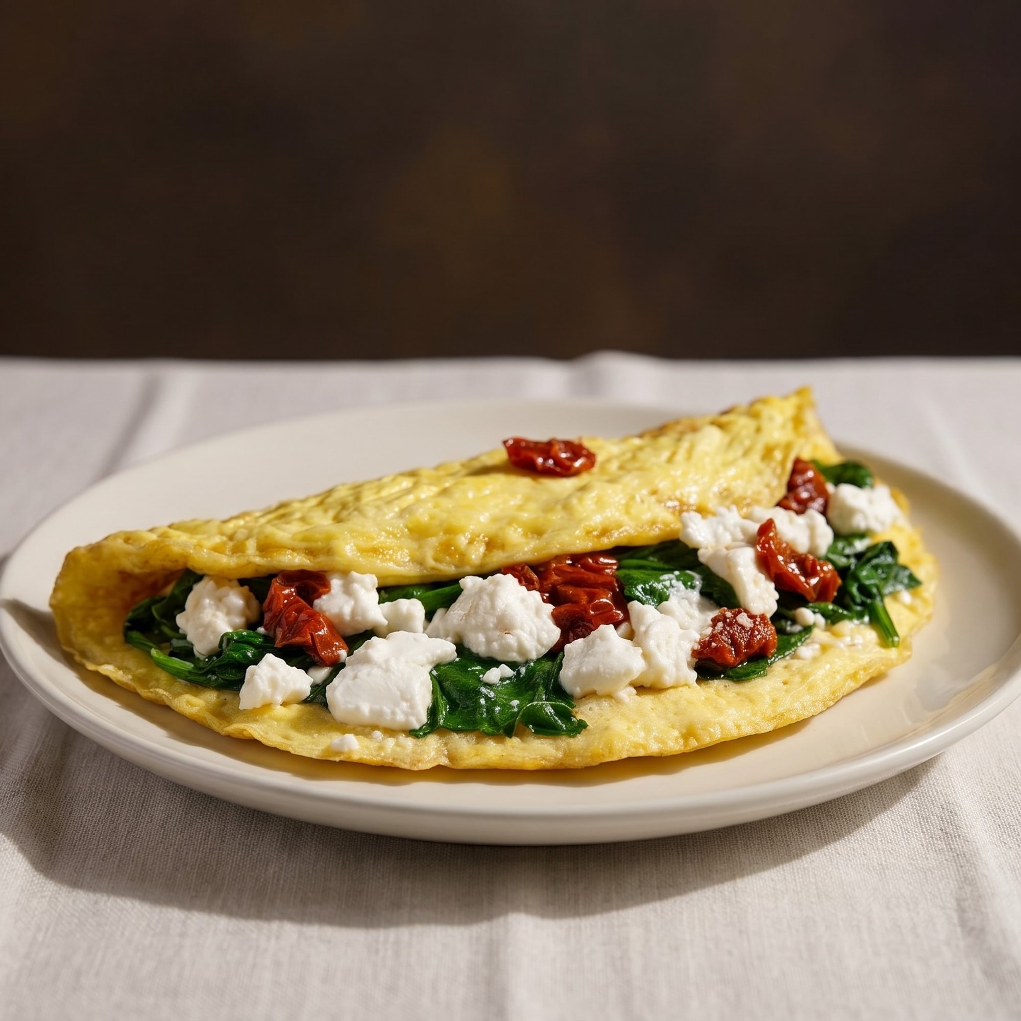 Spinach and Feta Omelette