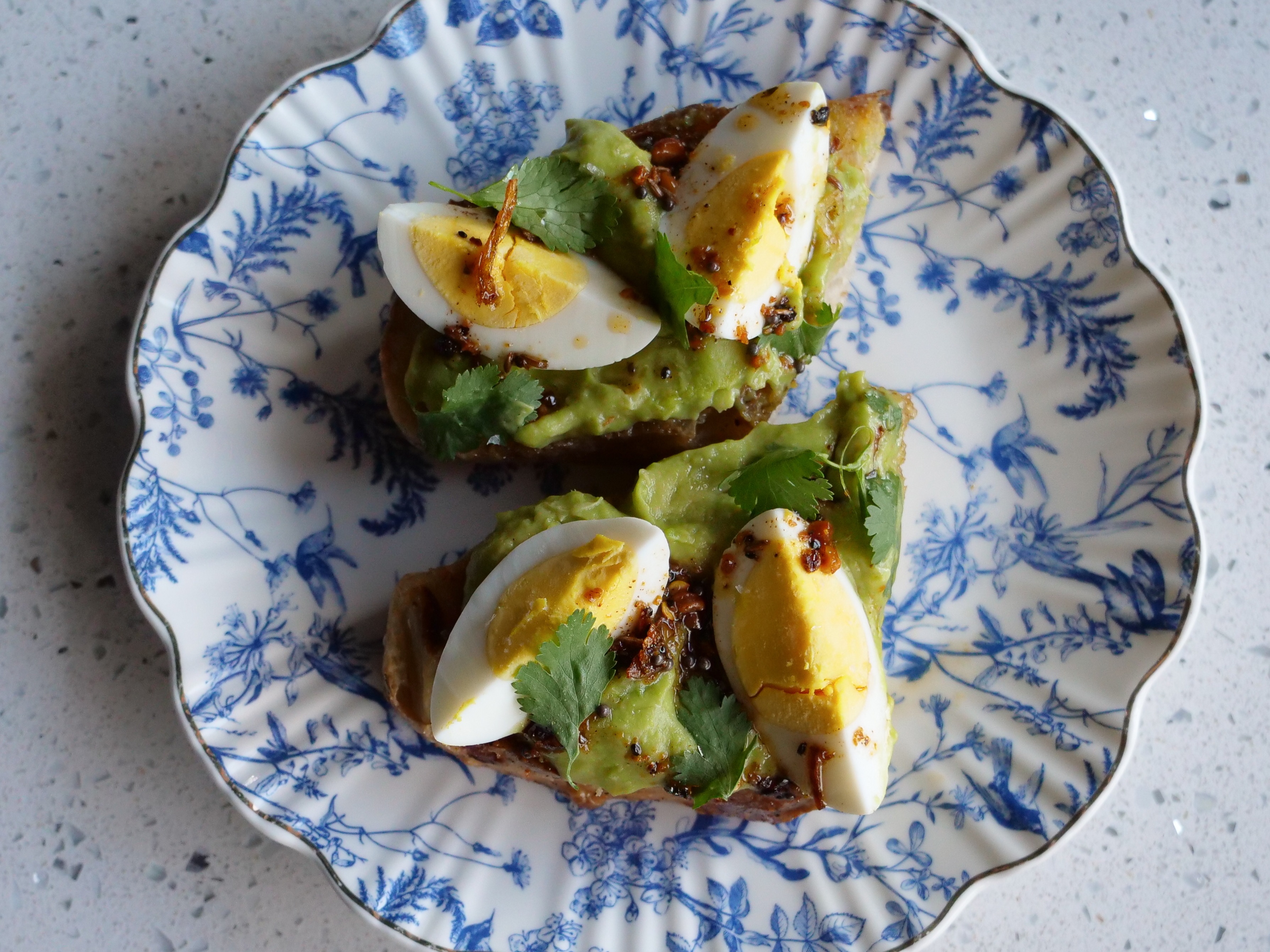 Avo-Egg Chili Crunch Toast