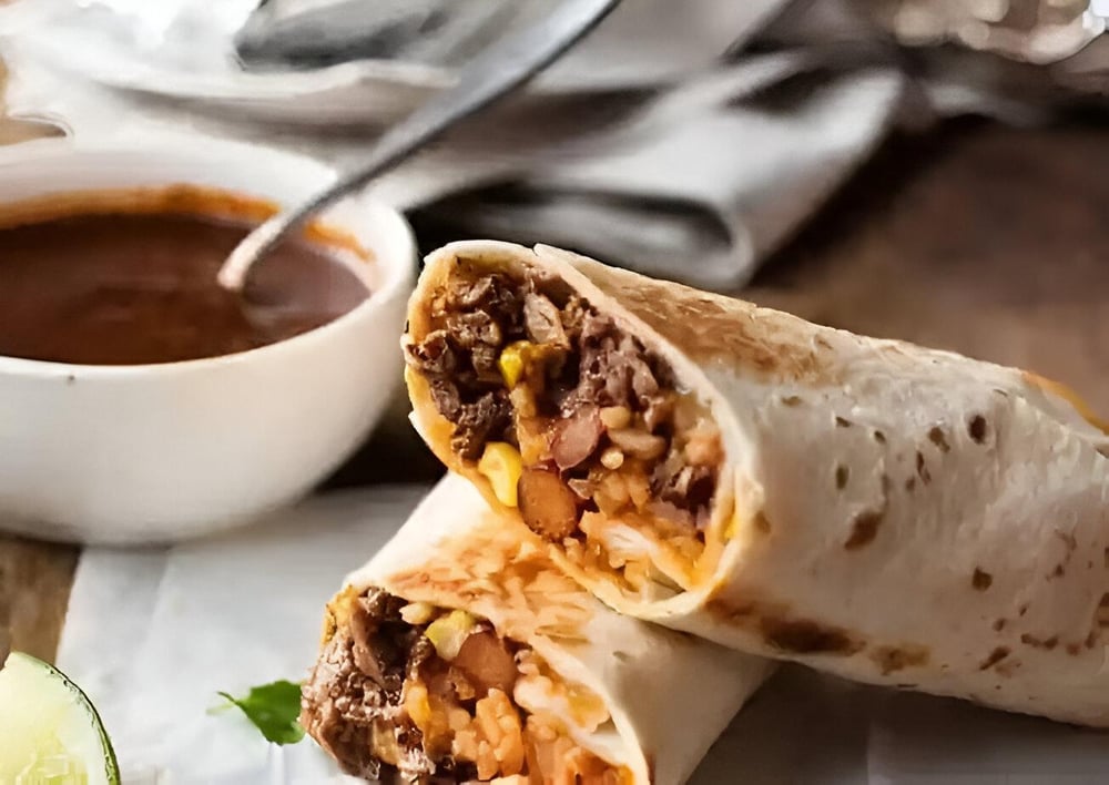 Beef burrito roll